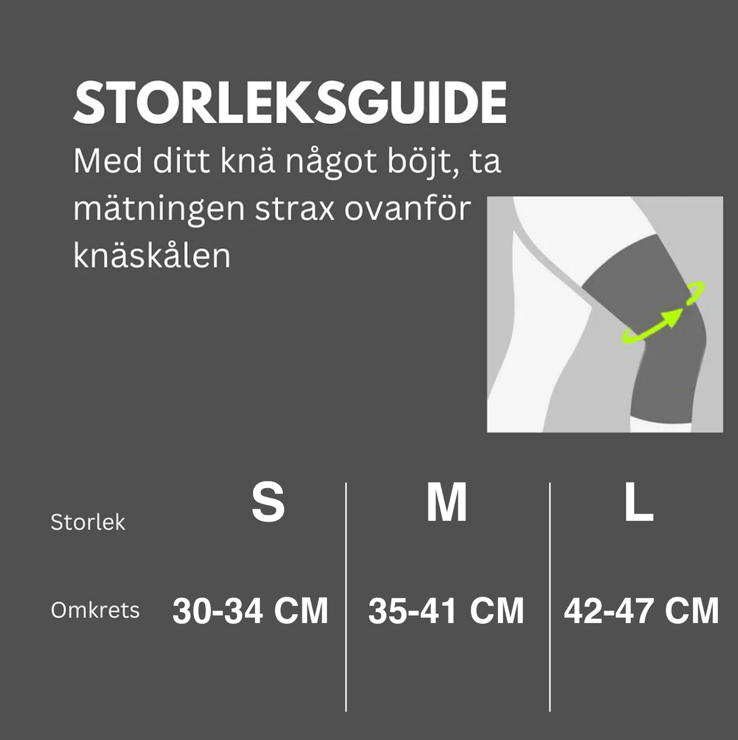 Knæstøtte, kompression