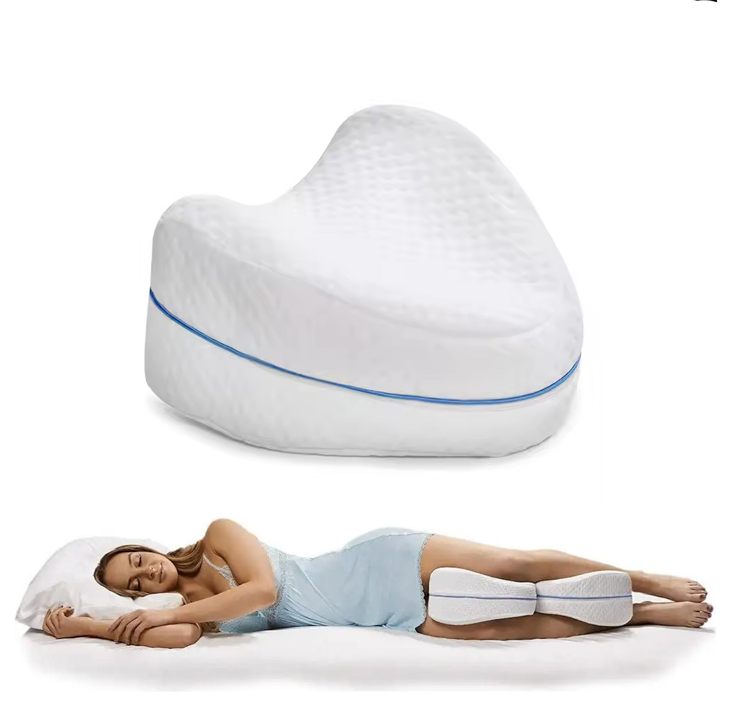 Ergonomisk benstøttepude med memory foam