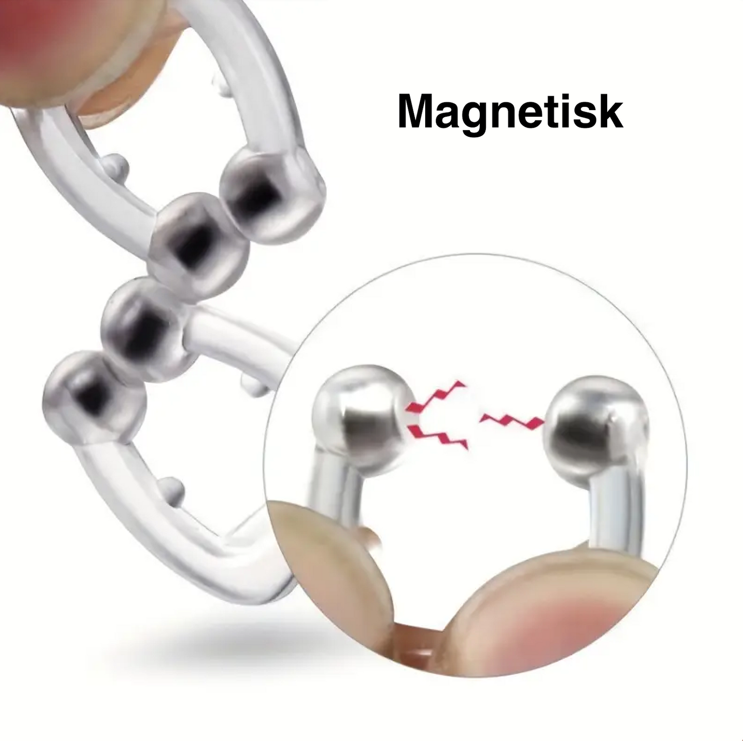 Magnetiske næseklemmer mod snorken (5 stk.)
