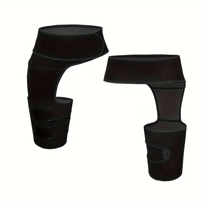 Neopren hoftestøtte til smertelindring i iskias, lyske og lår. Justerbar kompression, unisex-design