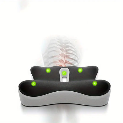 Ergonomisk Memory Foam Sædehynde - Halebenstøtte og Smertelindring