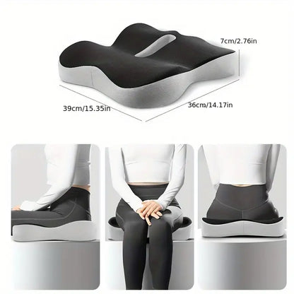 Ergonomisk Memory Foam Sædehynde - Halebenstøtte og Smertelindring