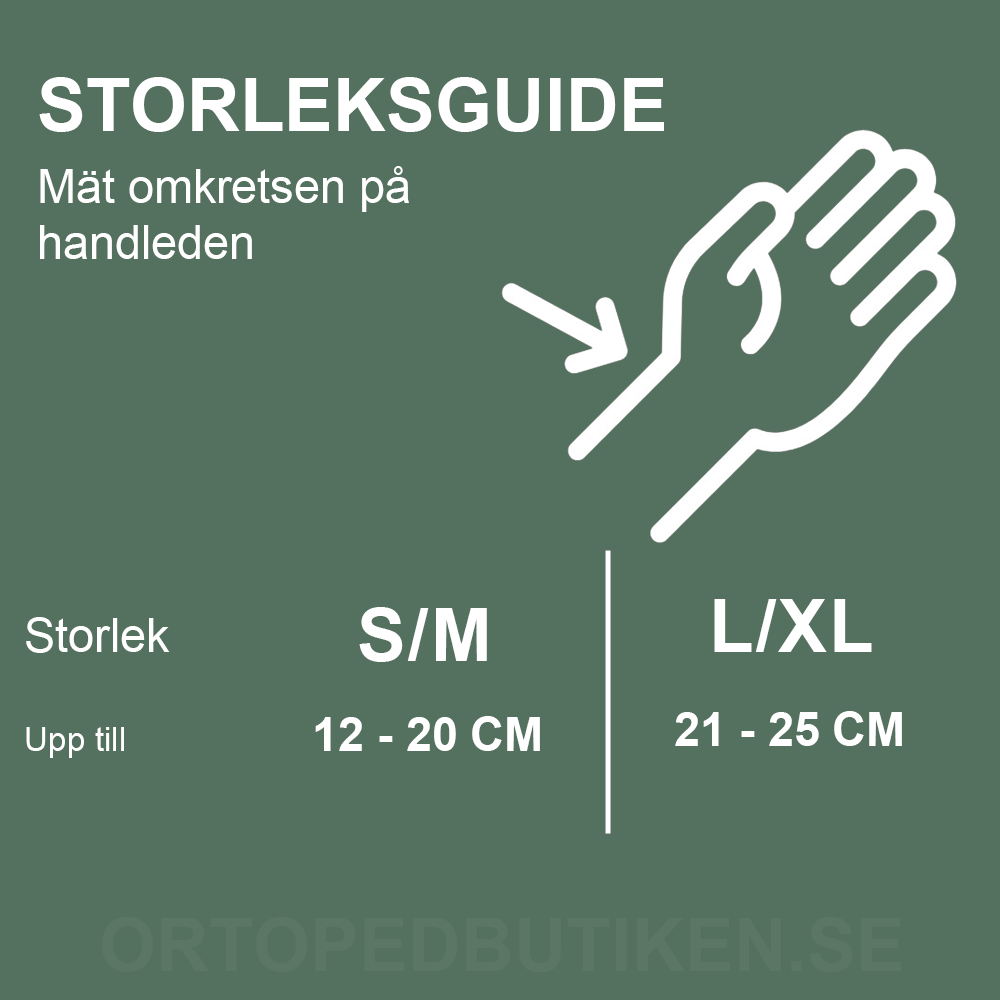 Fleksibel håndledsstøtte med justerbar rem