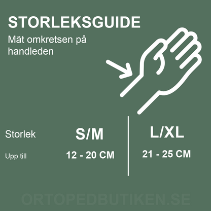 Fleksibel håndledsstøtte med justerbar rem